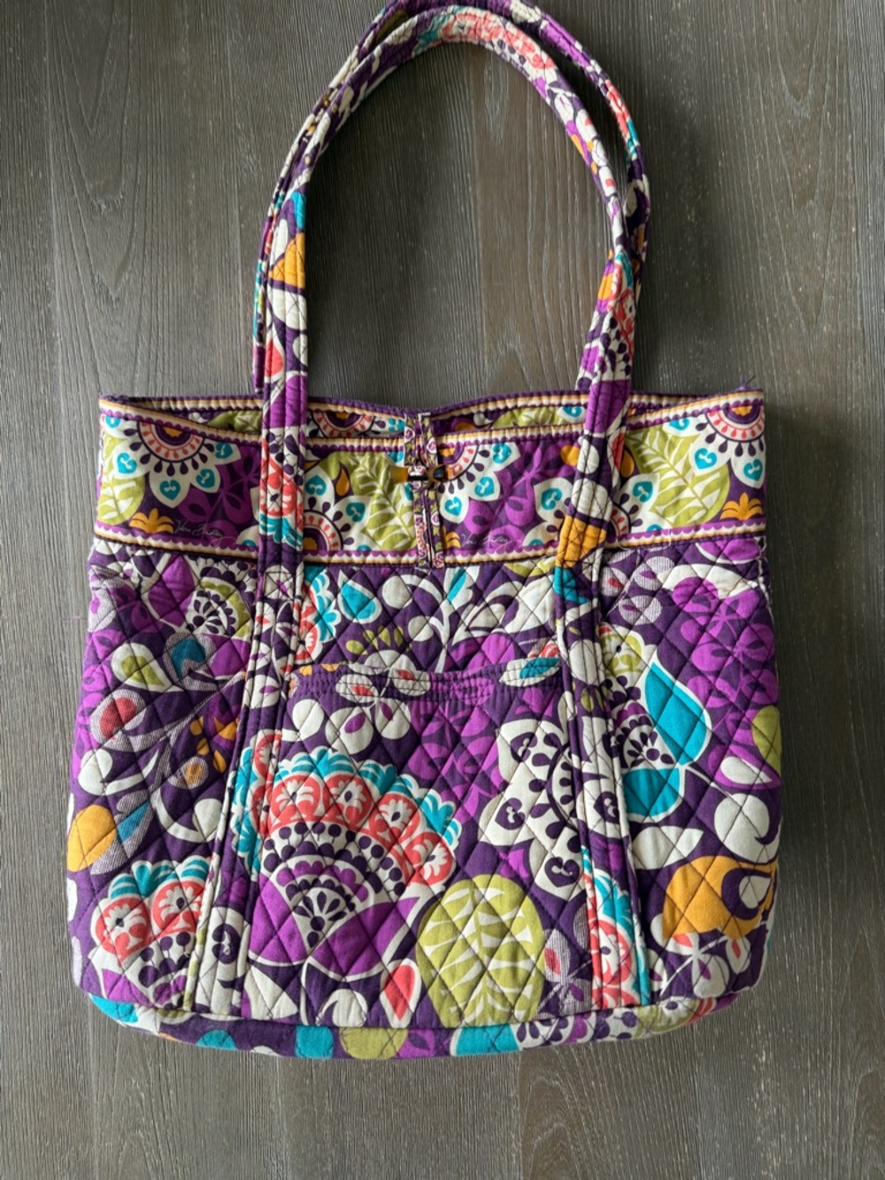 Vera Bradley Quilted Tote - Plum Crazy